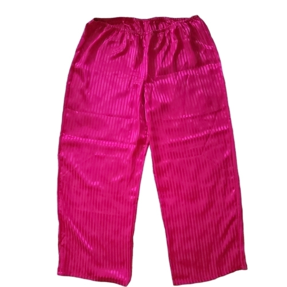 VICTORIA'S Secret Fushia Two Tone Striped Lounge Bottoms